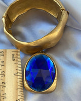 Robert Lee Morris  blue faceted Glass Crystal bracelet