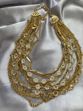 Vintage Kramer Austrian Crystal Multi-strand Necklace