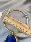 VTG Robert Lee Morris Blue Glass faceted Crystal Bracelet