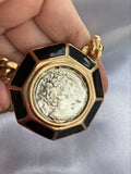 Vintage Roman coin necklace