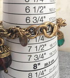 Vtg Designer Les Bernard Charm Necklace Bracelet Set