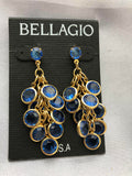 Bellagio blue crystal earrings
