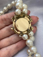 Multi strand pearl necklace