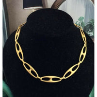 Vtg Mariner Link Necklace Choker Designer Couture