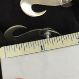 Sterling Silver Necklace CZ Cubic Zirconia 925 Pierced Earrings set designer VTG