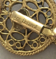 Vtg Les Bernard filigree Necklace set
