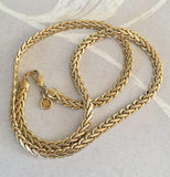 Givenchy Braided Gold Tone Long Necklace