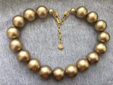 Vintage Richelieu Necklace Bronze Balls