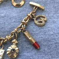VTG St John Charm Bracelet lipstick Purse Shoe
