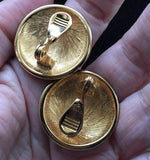 Vtg Monet Enamel Necklace Earring Set Clip-on Rare!