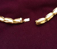 Vtg V-shaped Crystal Choker Necklace