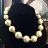 Giant Statement Faux Pearl Necklace