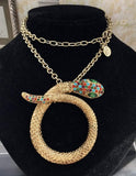 Vintage Graziano Snake Necklace