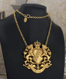 VTG  Miriam Haskell British Royal Shield Necklace