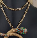 Vintage Graziano Snake Necklace